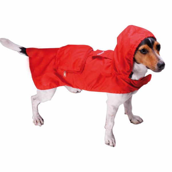 hooded dog raincoat