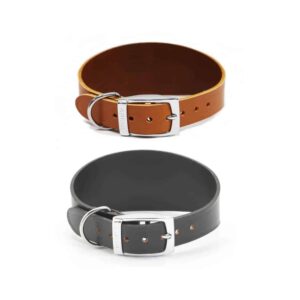 Leather Dog Collar for Greyhound & Whippet