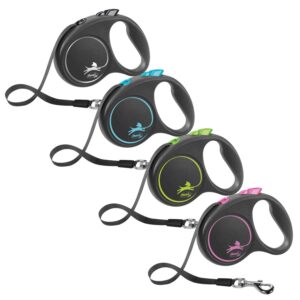 Flexi-Black-Design-Tape-Retractable-Dog-Leash-Black-Blue-Green-Pink