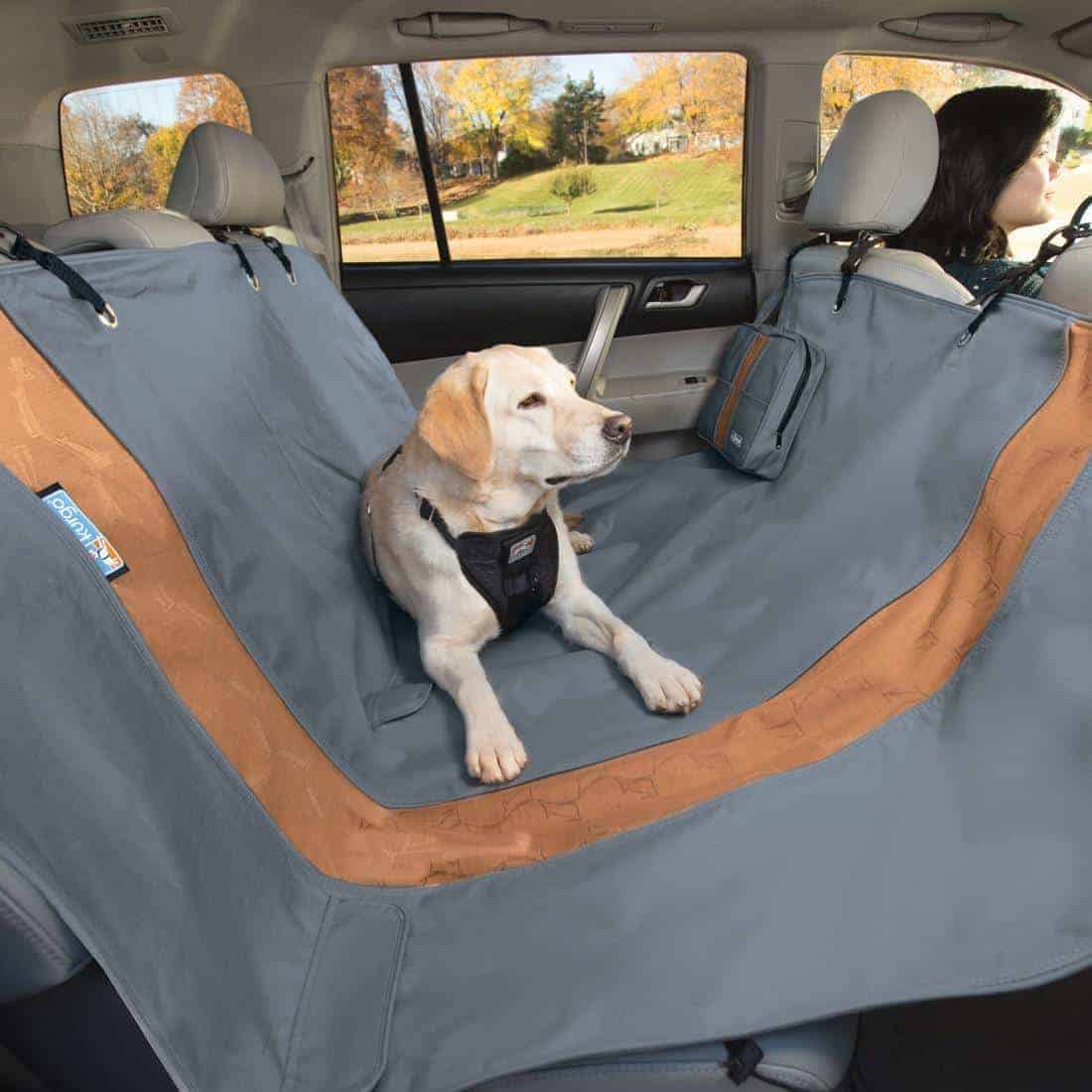 Kurgo Dog Hammock for Back Seat of Car Charcoal Grey One Size 