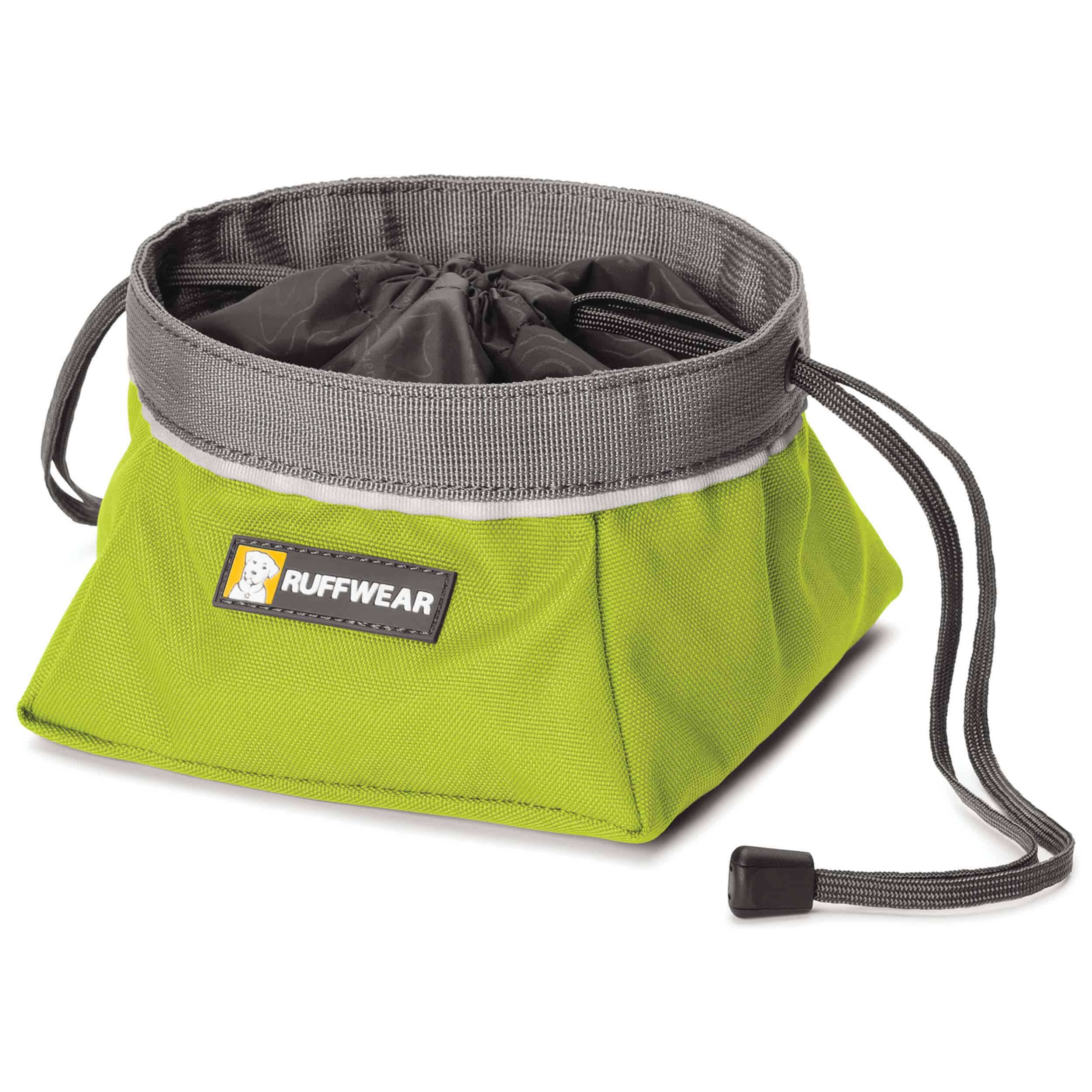 Collapsible Medium Waterproof RUFFWEAR Closeable Dog Bowl Forest Green Quencher Cinch Top 